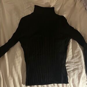 Black Turtleneck Top